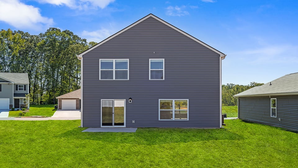 Exterior rear of home.