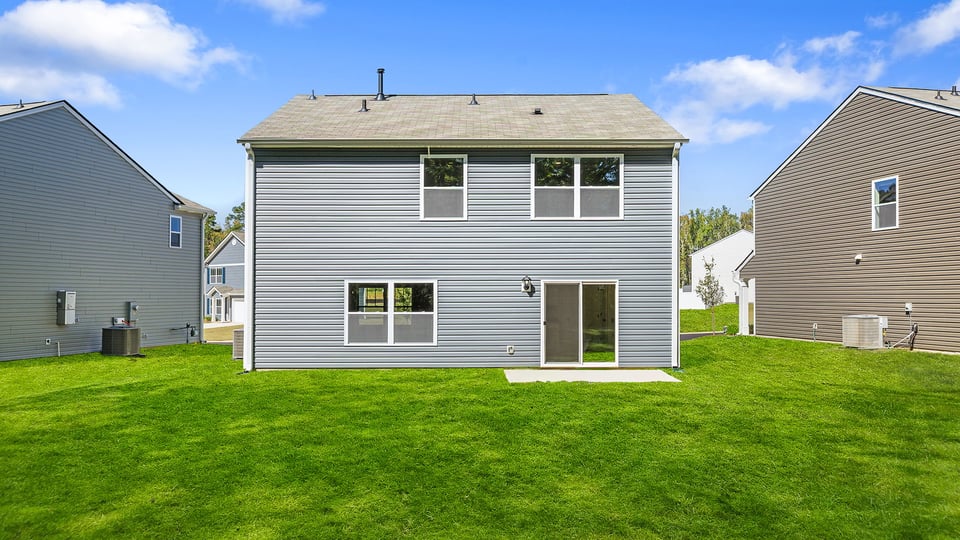 Exterior rear of home.