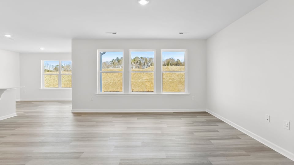 Flex room with windows.
