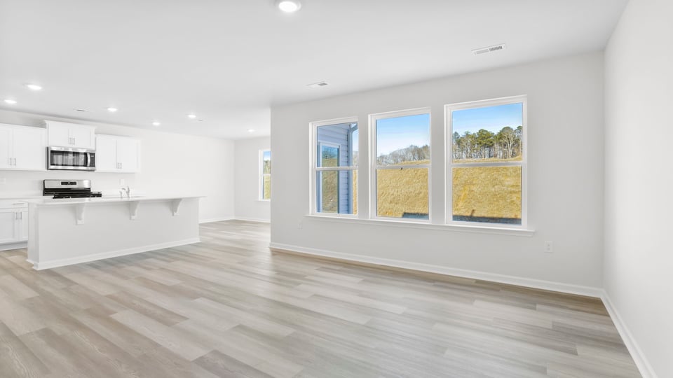 Flex room with windows.