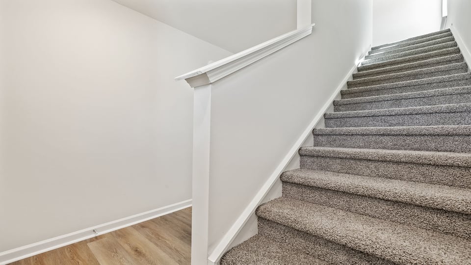 Stairs to second level.