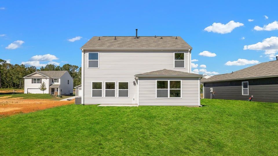 Exterior rear of home.