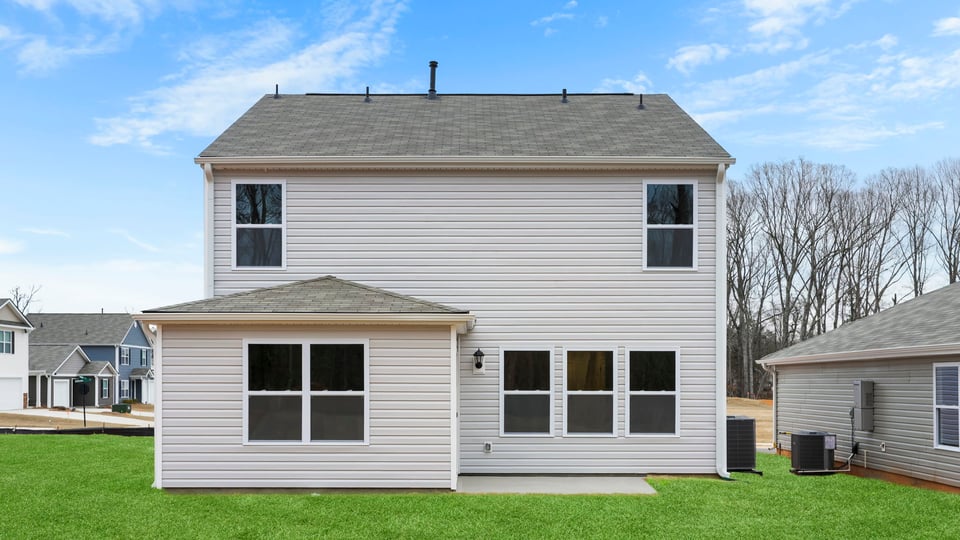 Exterior rear of home.