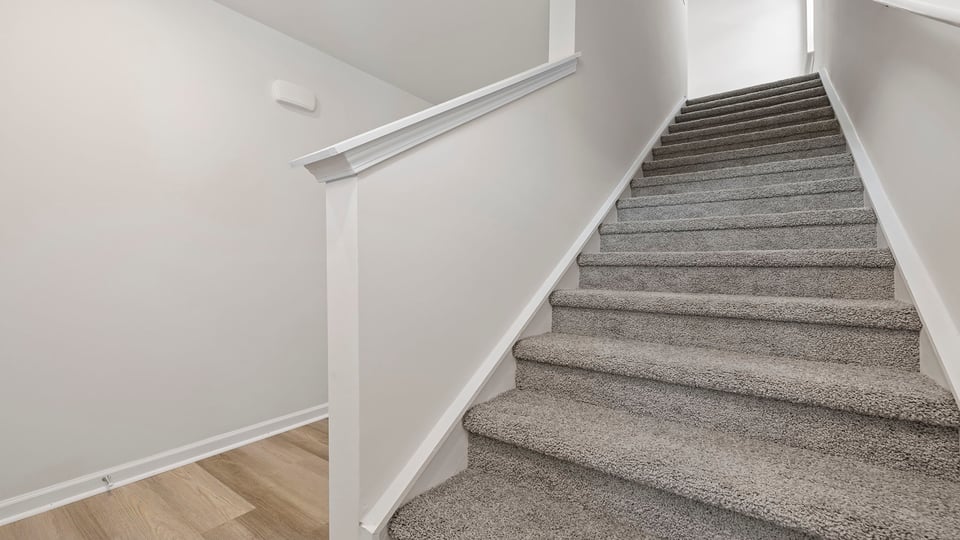 Stairs to second level.