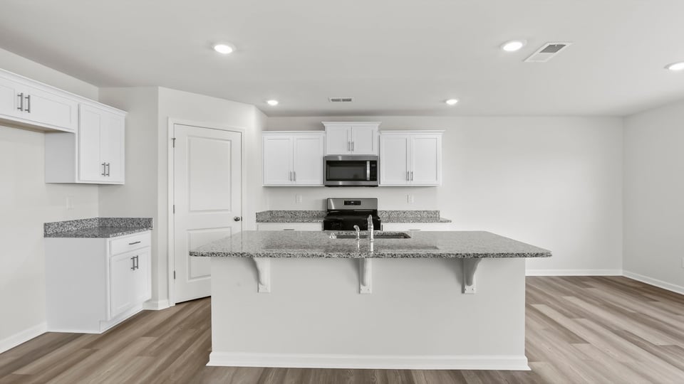 Kitchen with island.