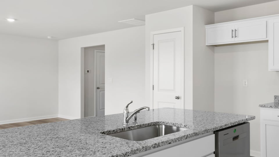 Island hosts the sink.
