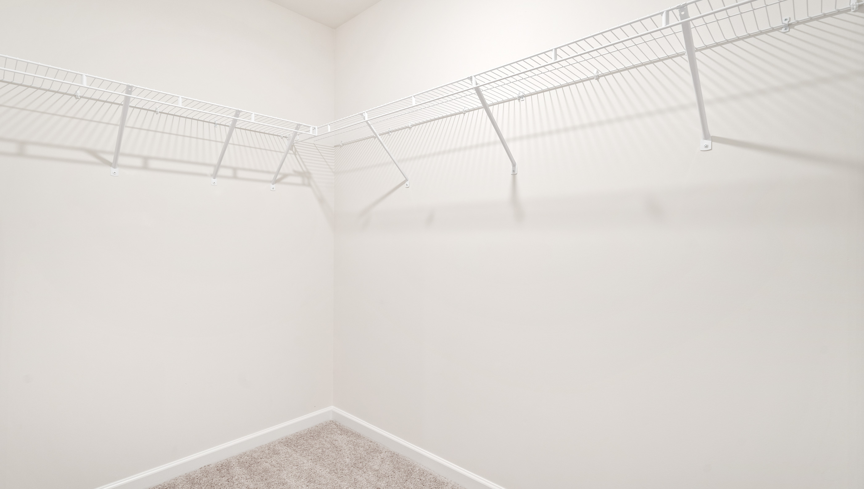 Walk in closet area.