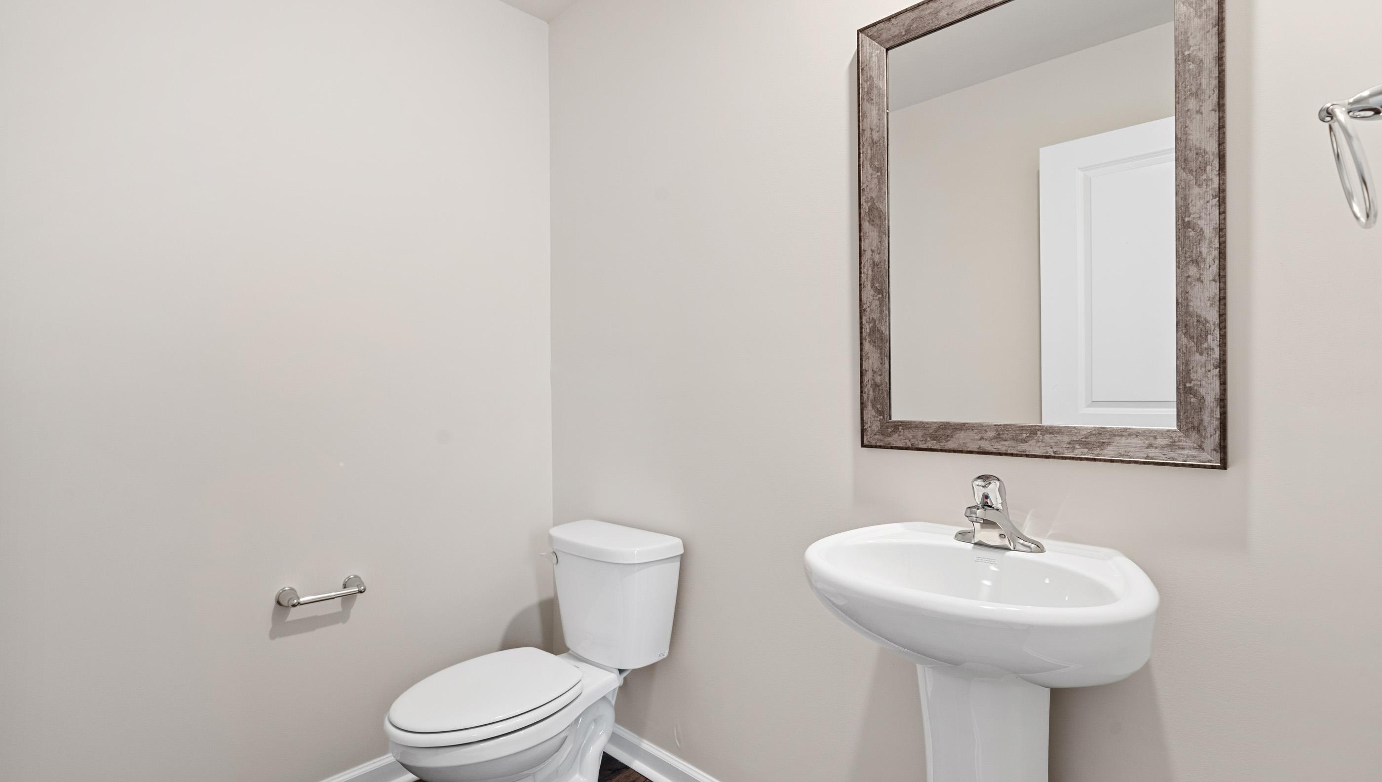 Half bathroom downstairs.