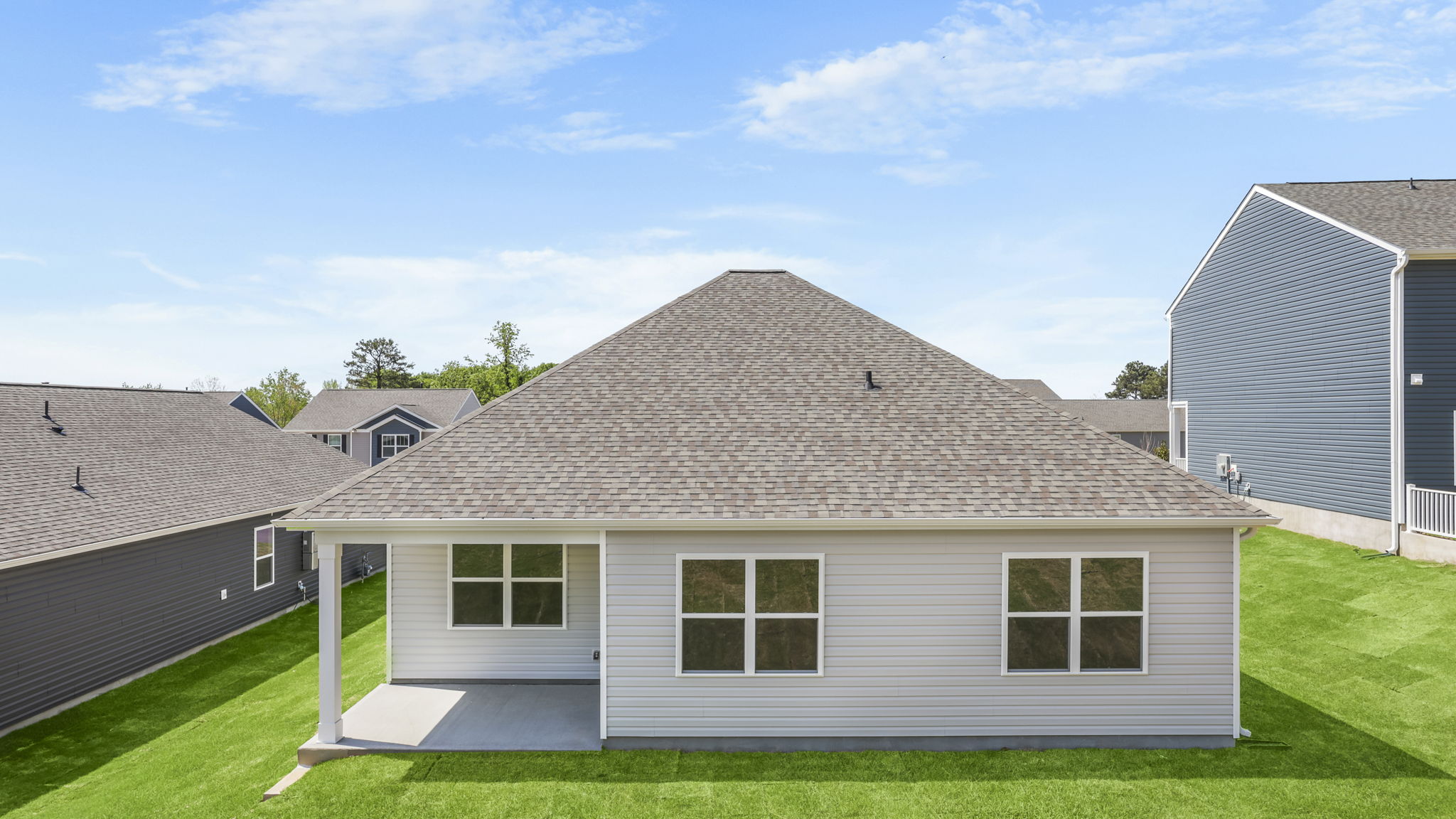 back exterior of home.