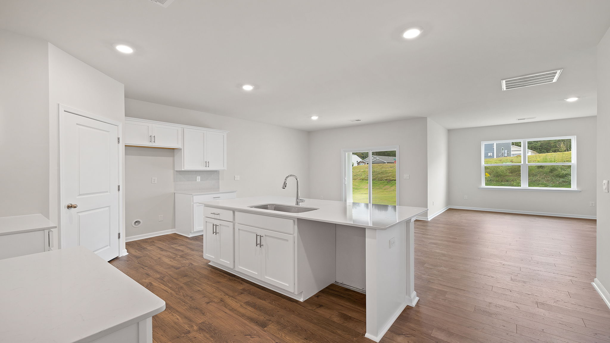 View of open floor plan.