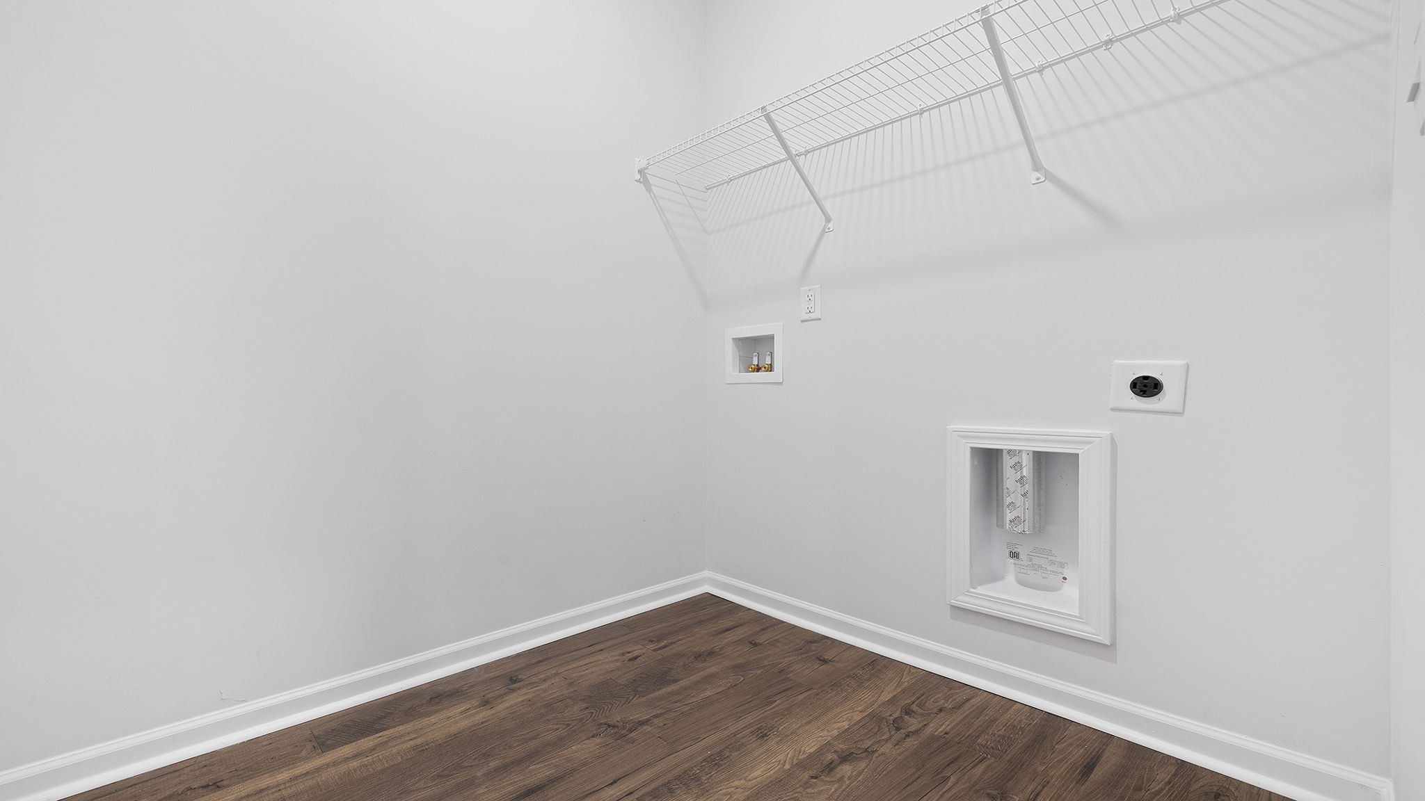 Walk-in laundry room.