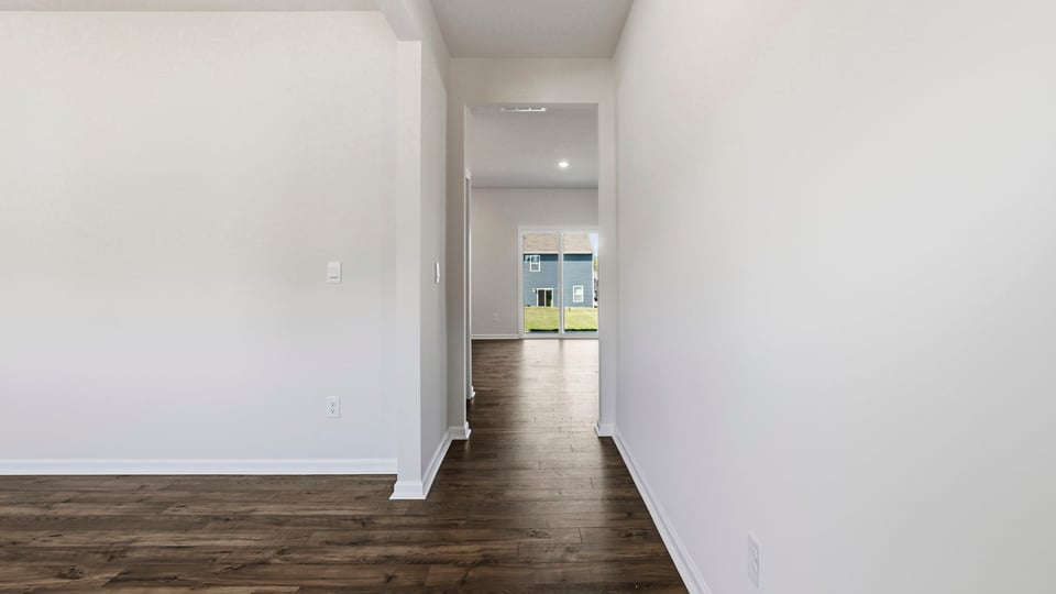 Hallway into home.