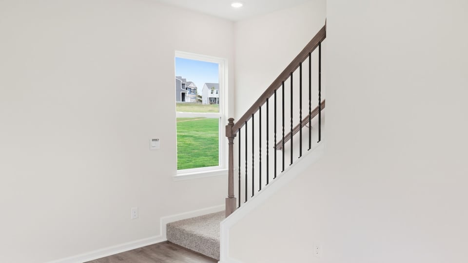 Stairs to second level.