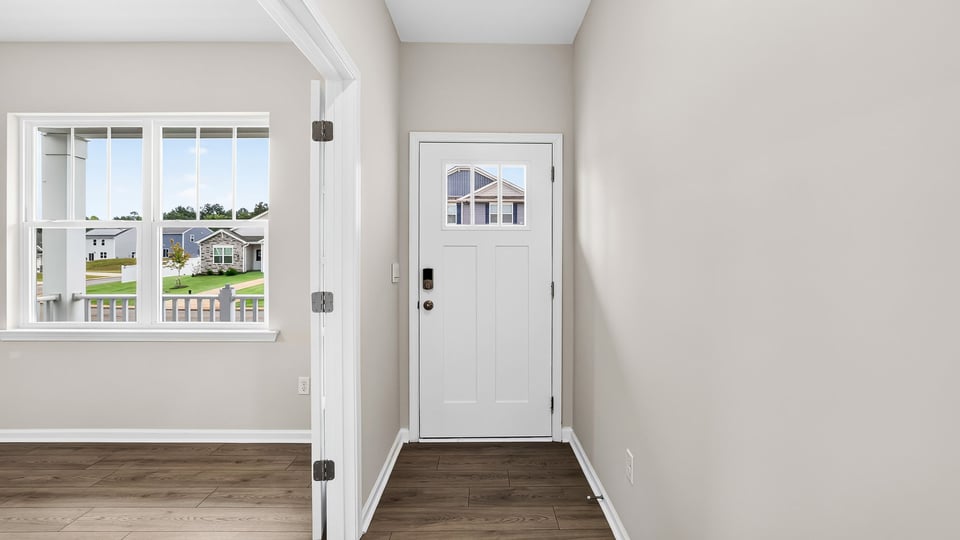 View of front door.
