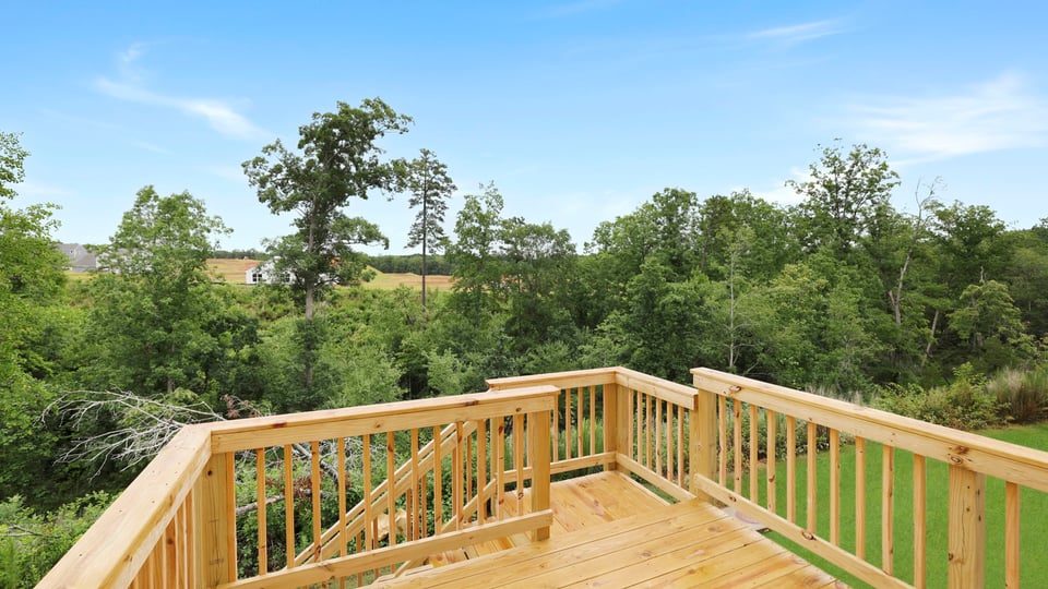 Patio with view.