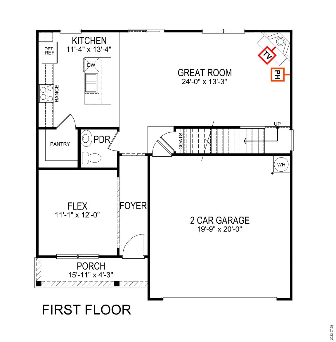 First floor floorplan.