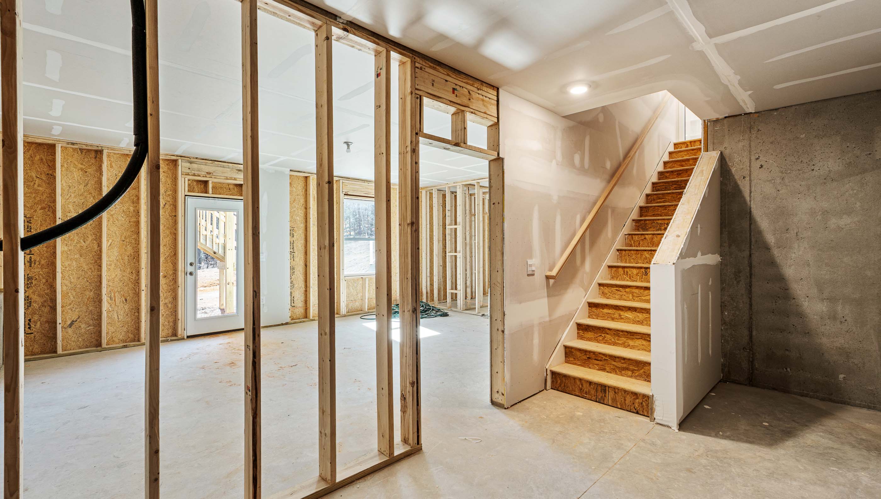 Stairwell into the basement.
