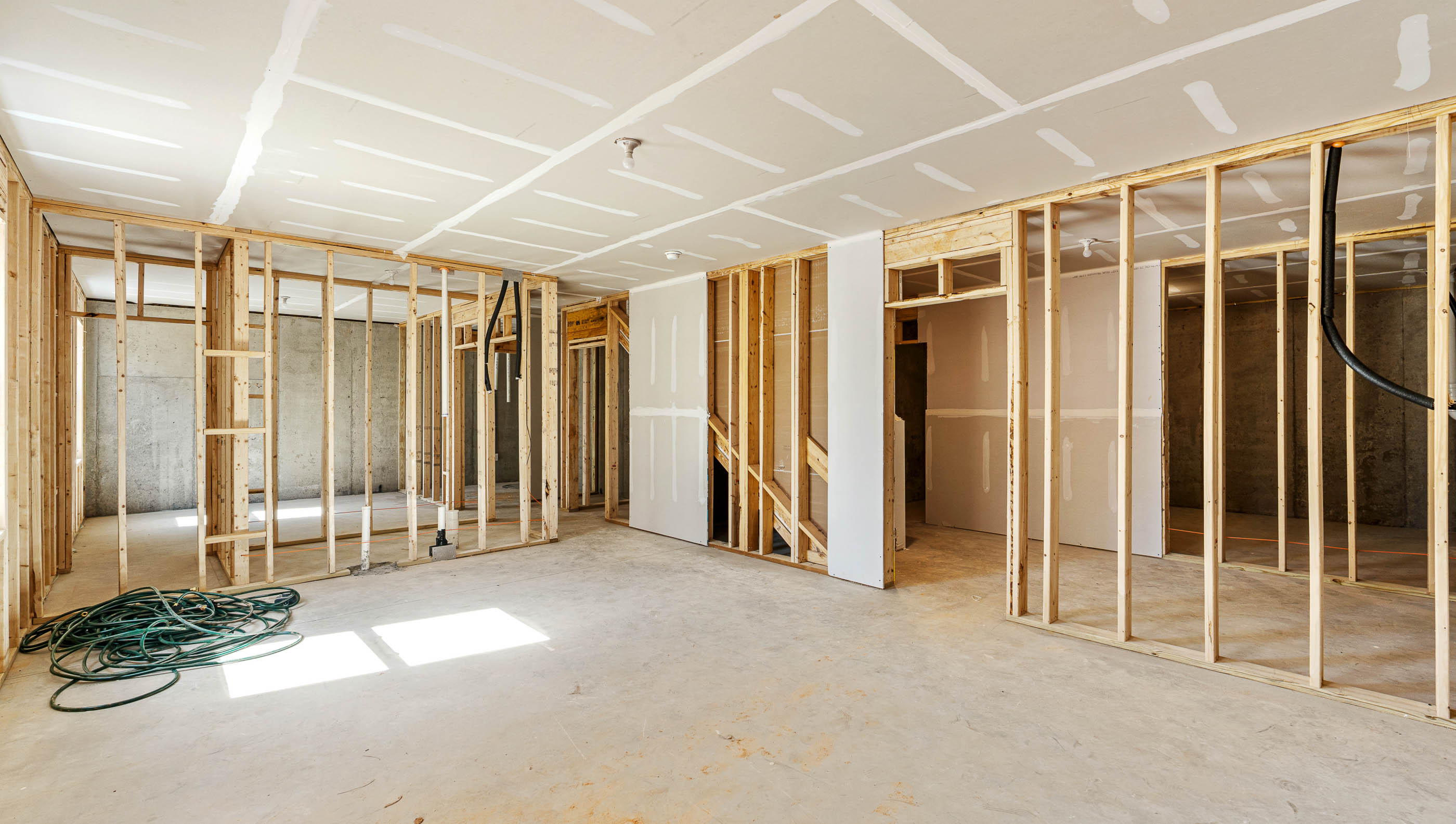 Unfinished basement.
