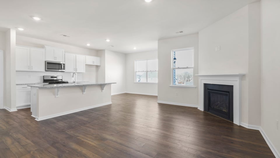 View of open floor plan.