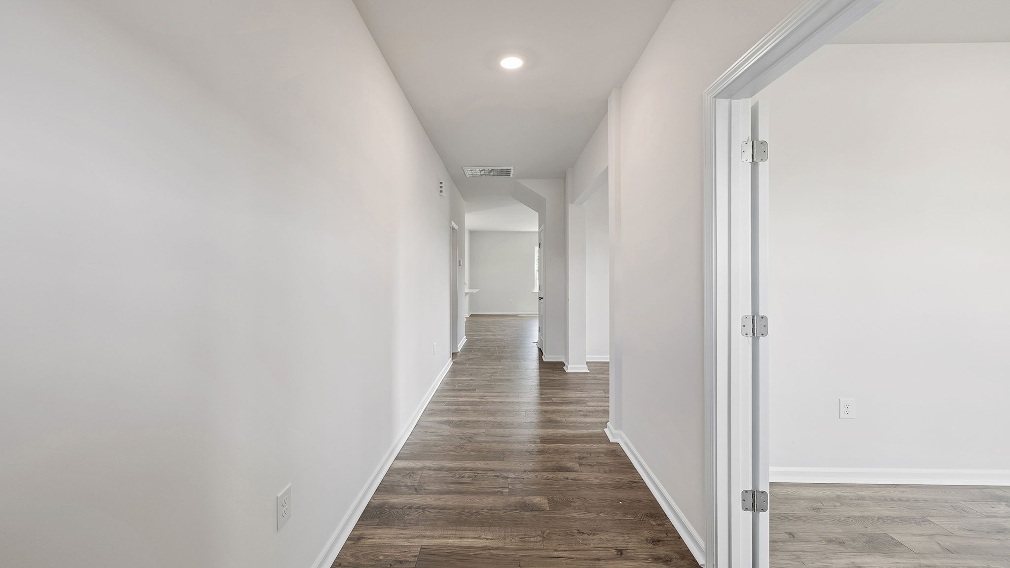 View of hallway to the living area.