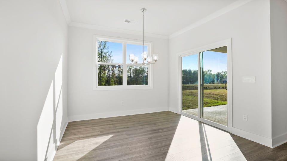 Living room with window and fireplace.
