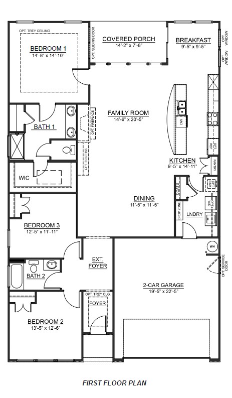 Floorplan of the Azalea.
