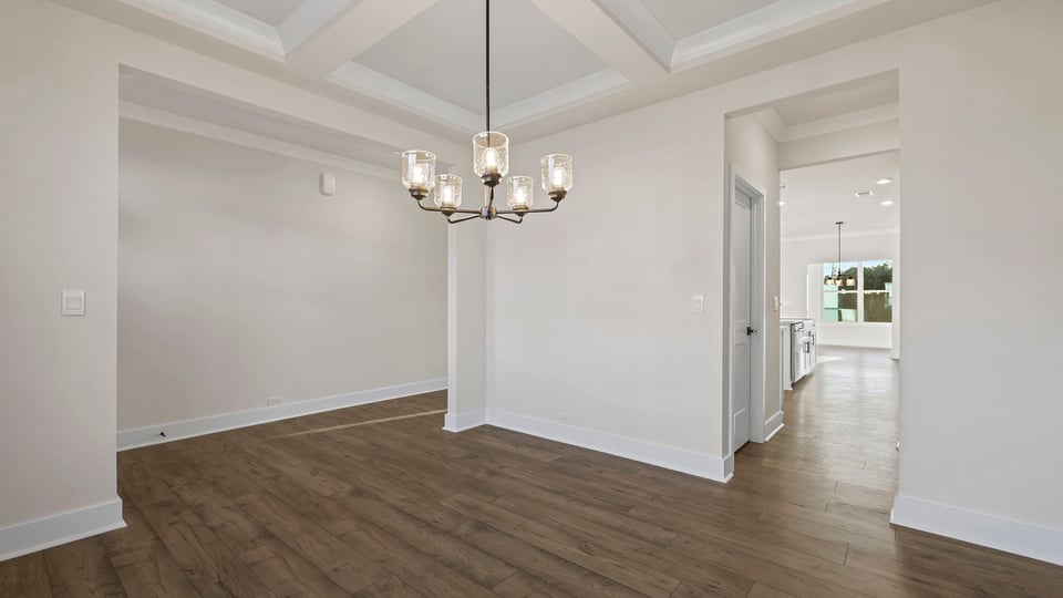 Dining room with window.