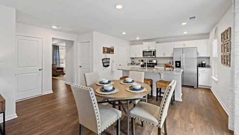 Dining area in the kitchen.