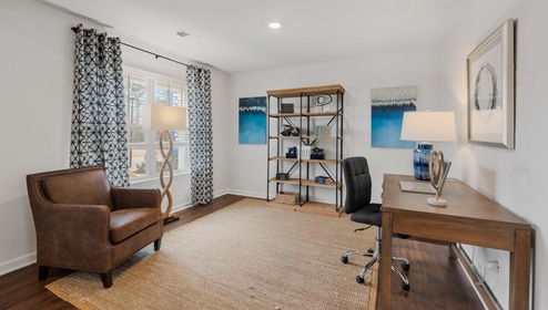 Entry way into home with flex room.