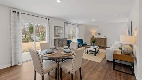 Dining area in the kitchen.