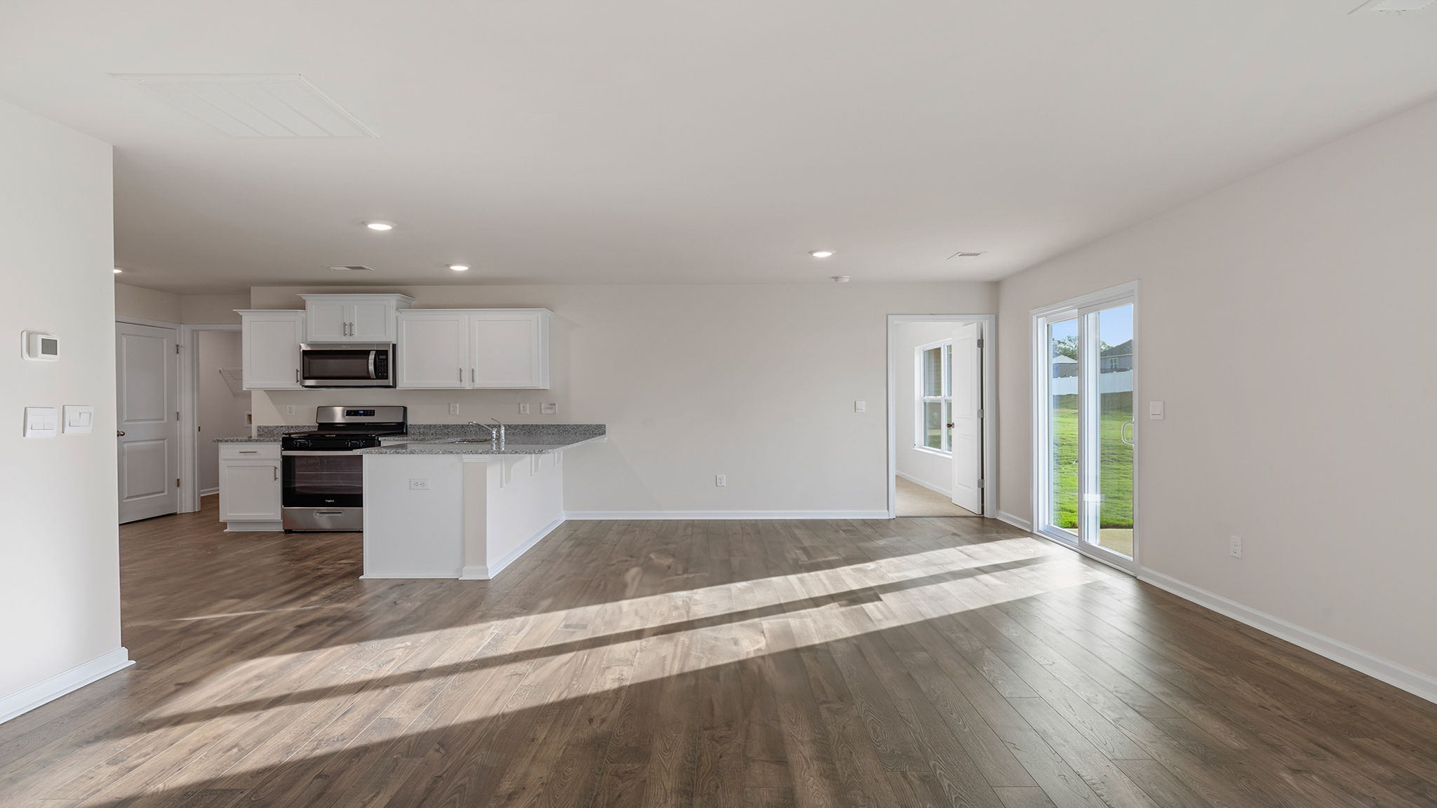 Living area with windows.