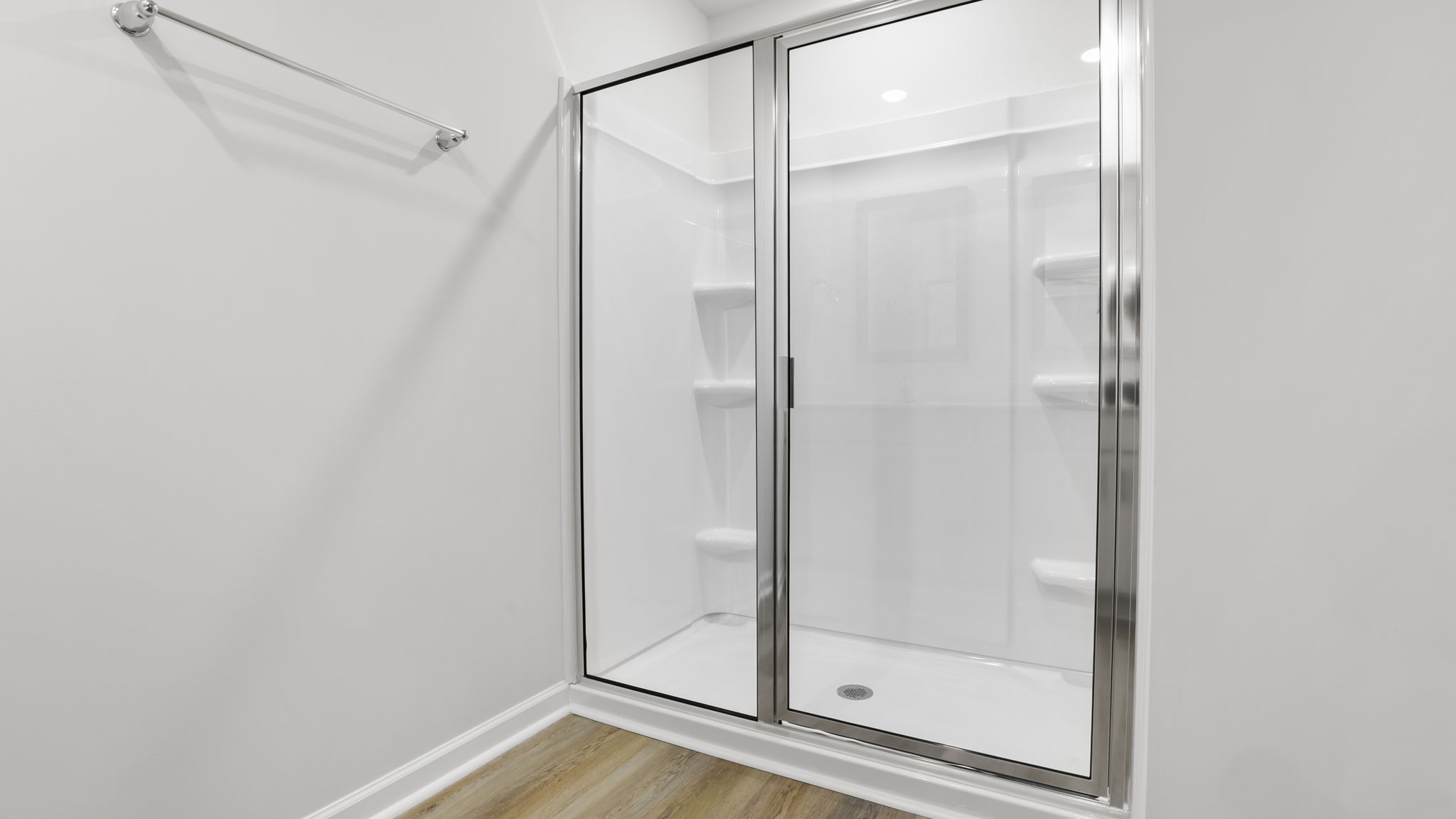 Primary bathroom with walk in shower.