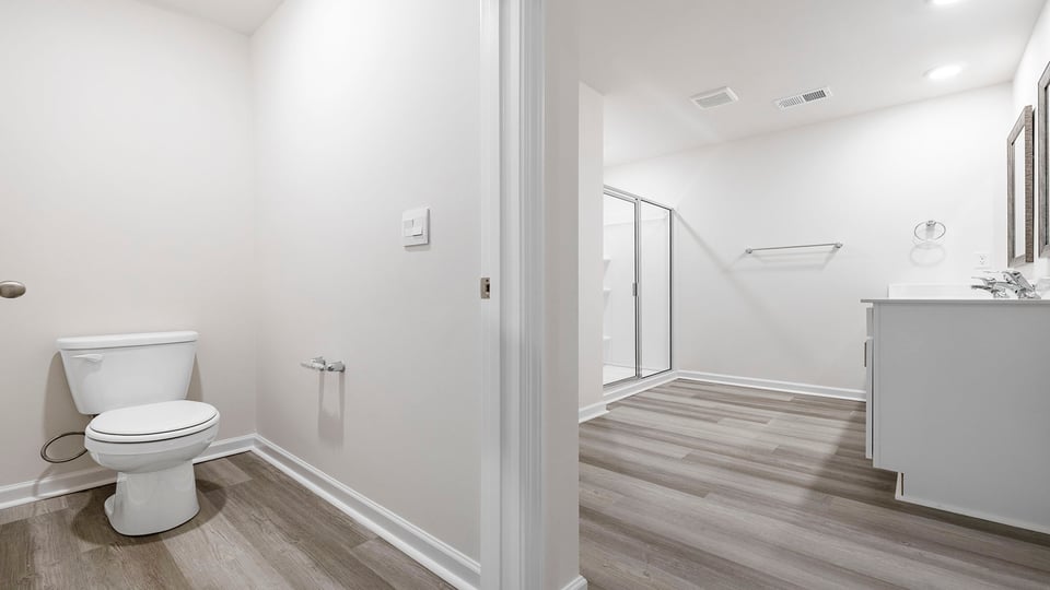 View of toilet area.