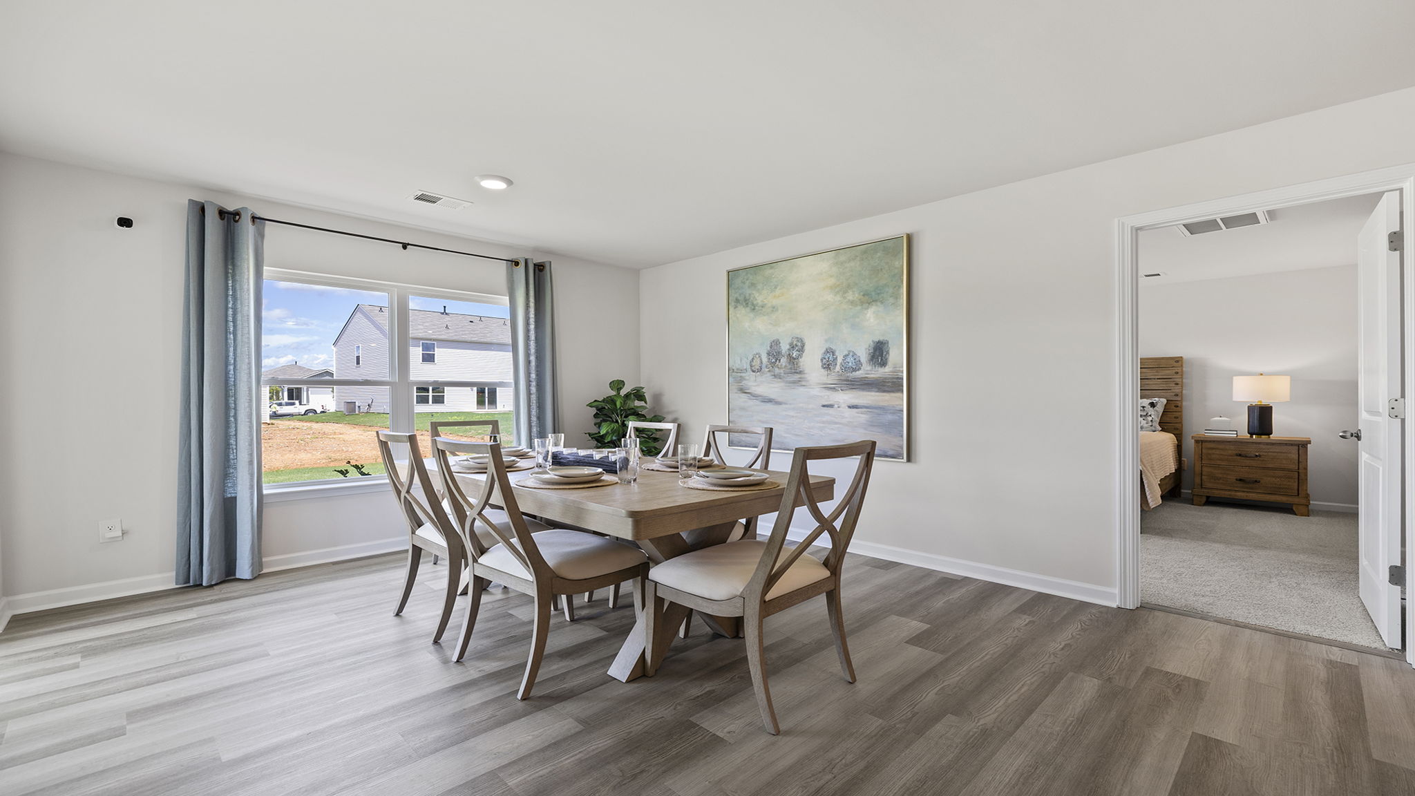Living area with windows.