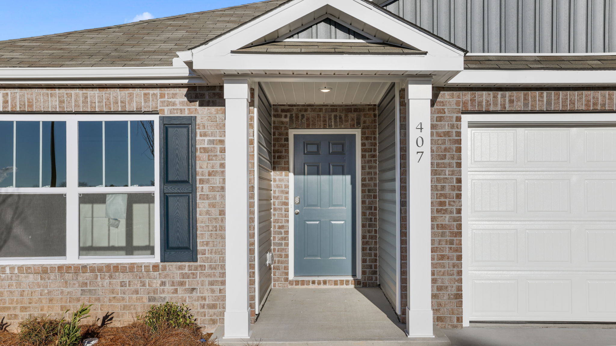 Inviting front porch and entry.