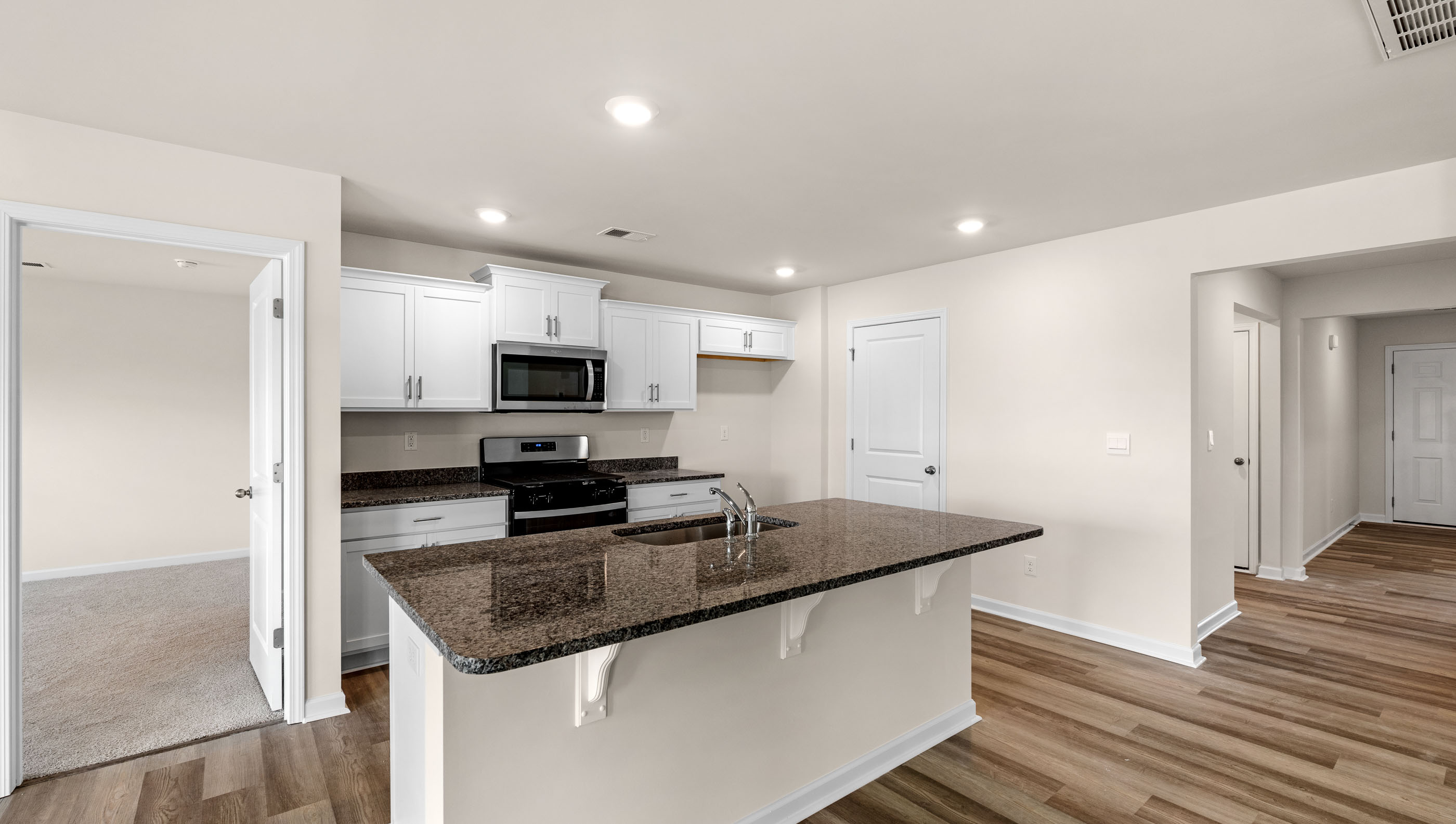 Kitchen with island.