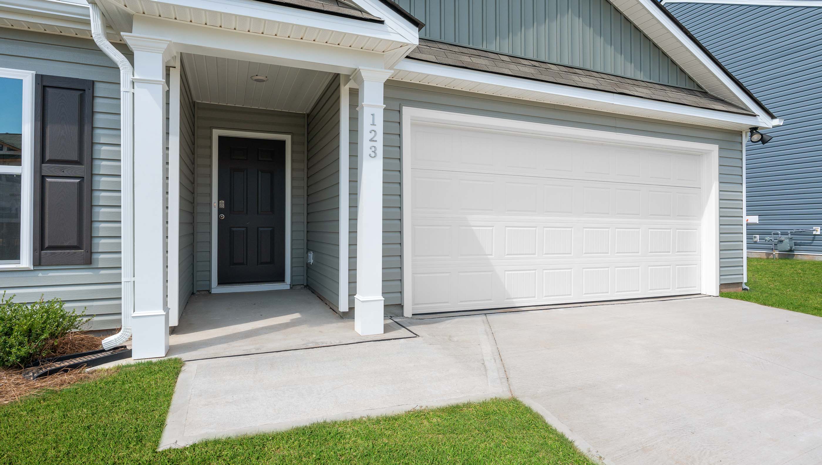 Covered front porch.