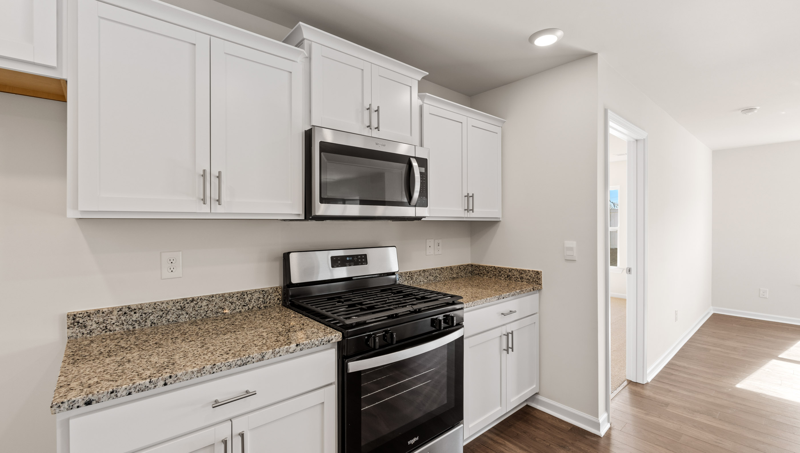 Stainless steel appliances.