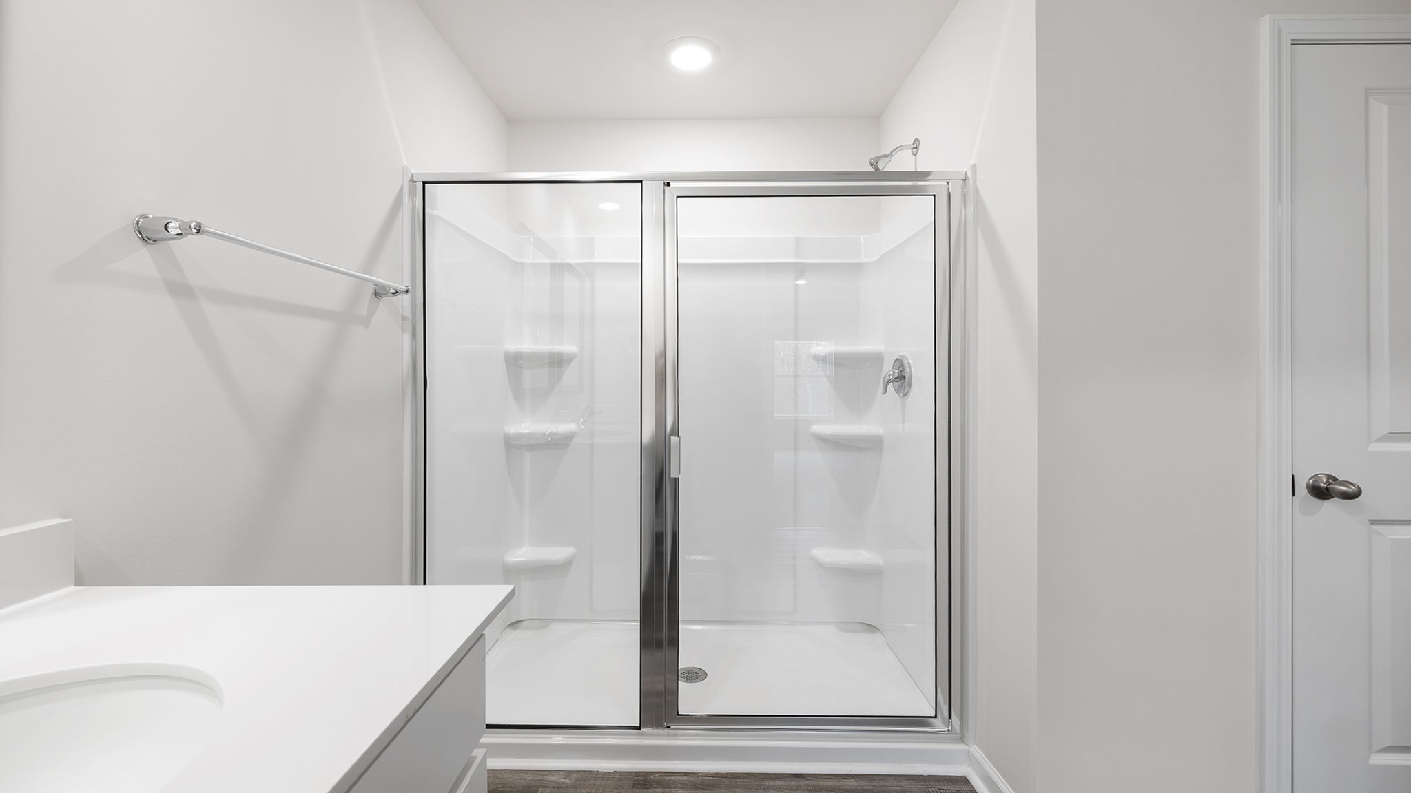 Walk-in shower.