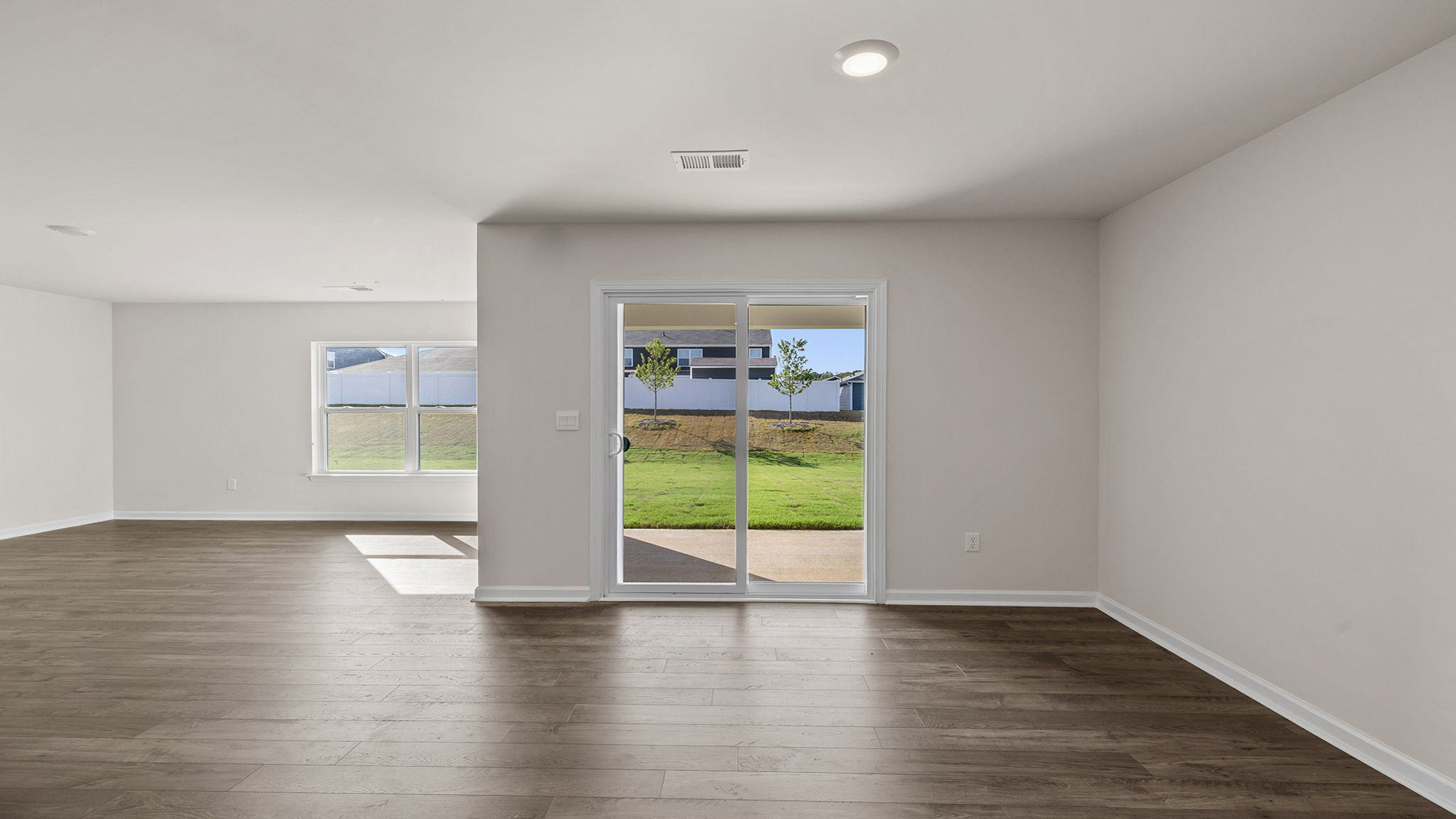 Dining area and door to the outside patio.
