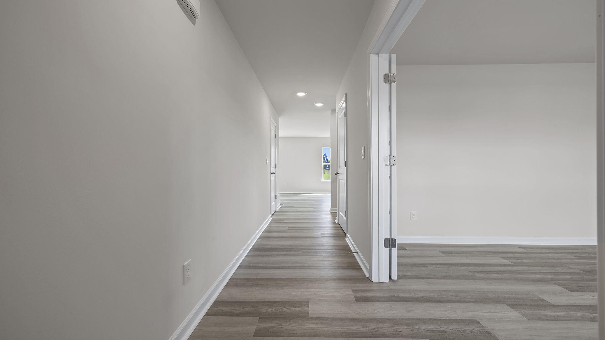 View of hallway toward the living areas.