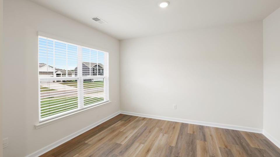 Flex room with windows.