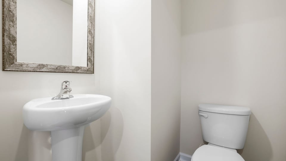 Half bathroom with sink.