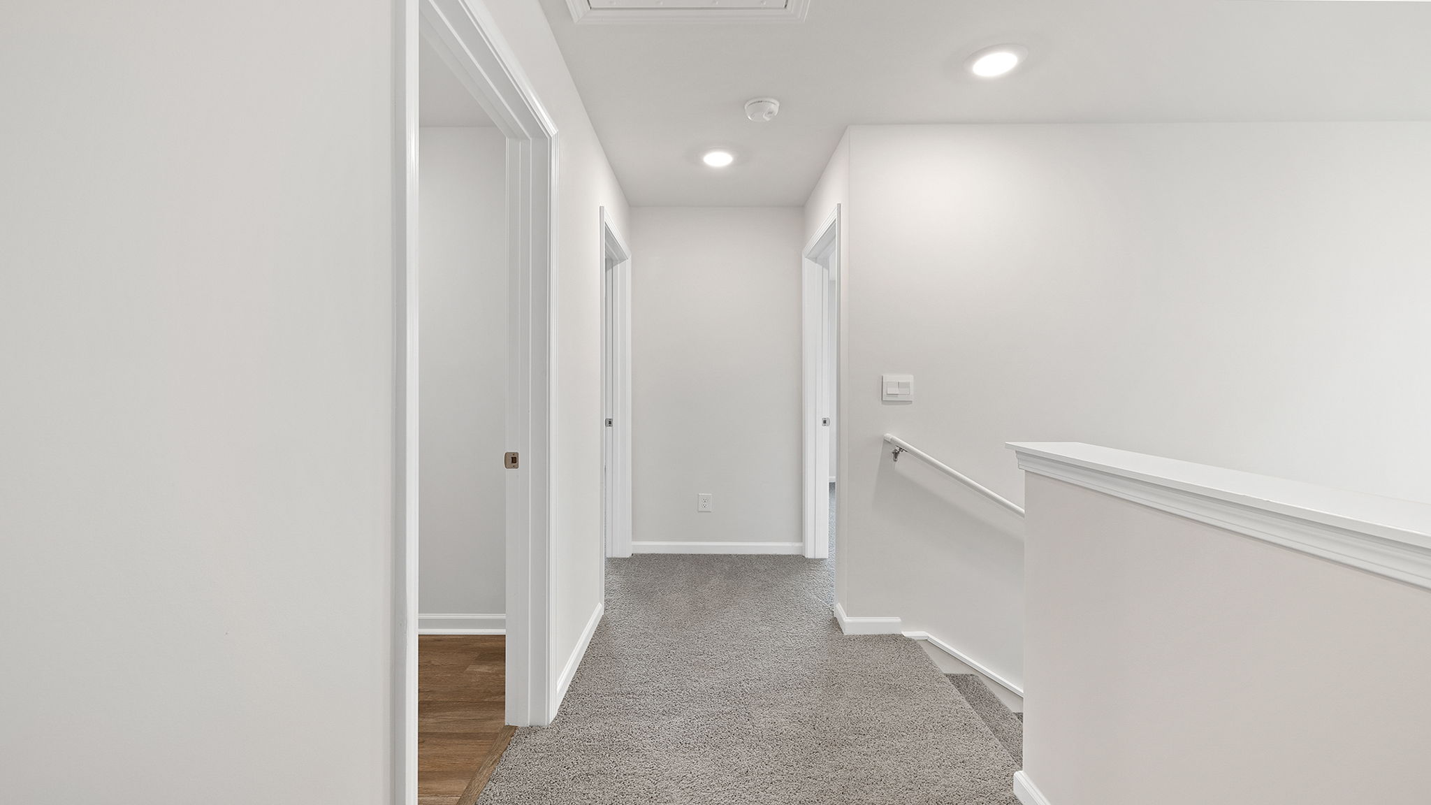 View of upper level hallway.