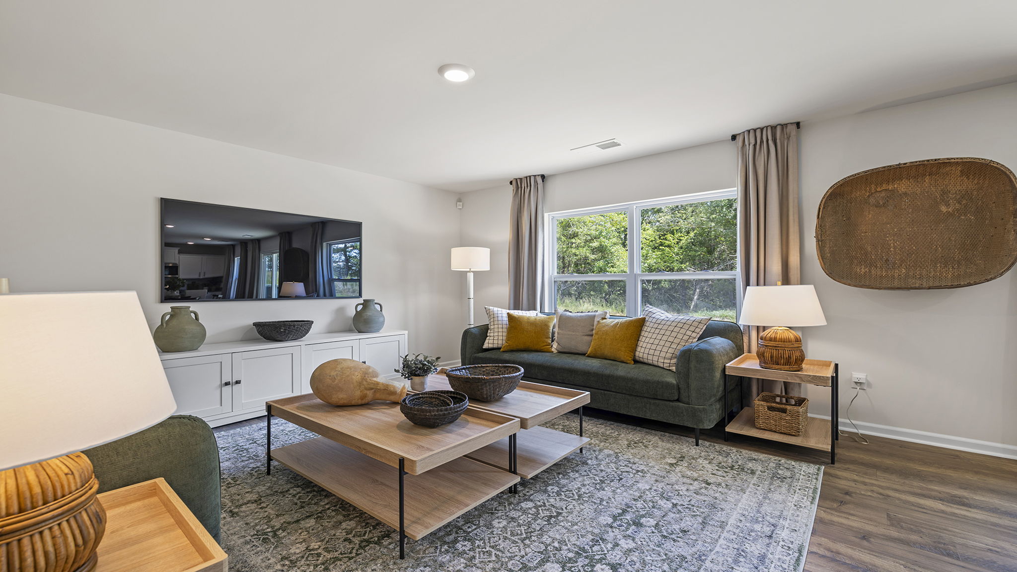 Living area with windows.