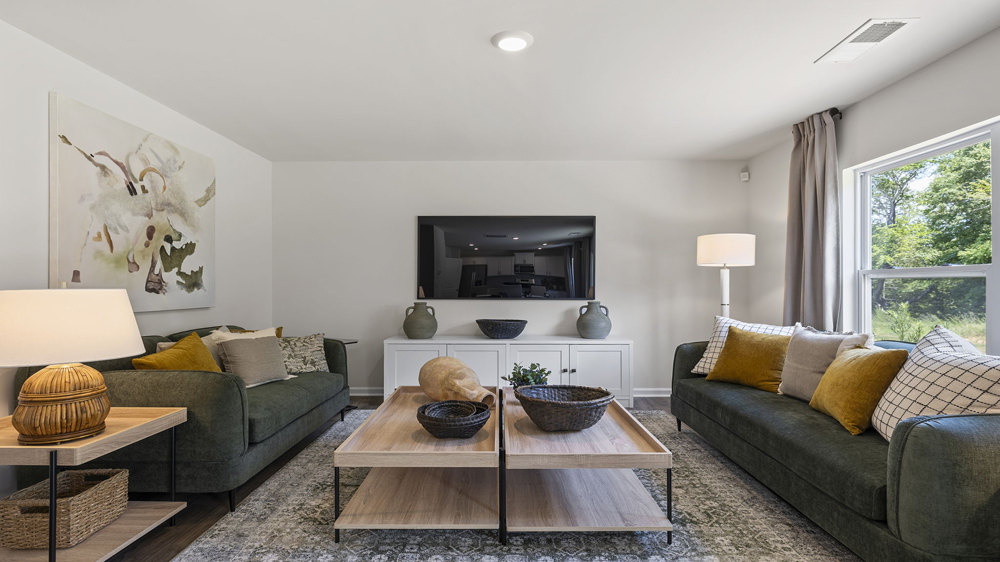 Living area with windows.