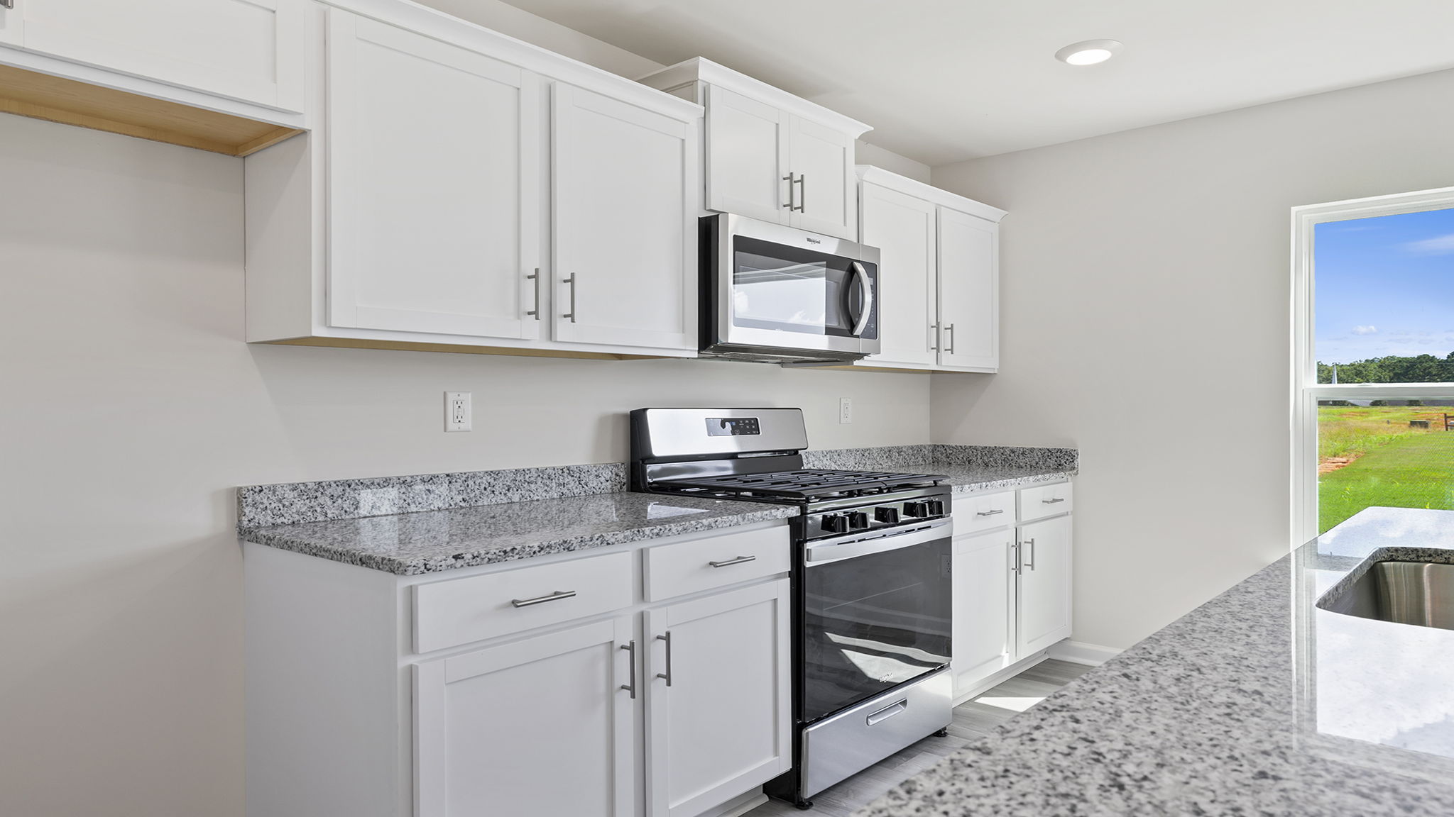 Stainless steel appliances.