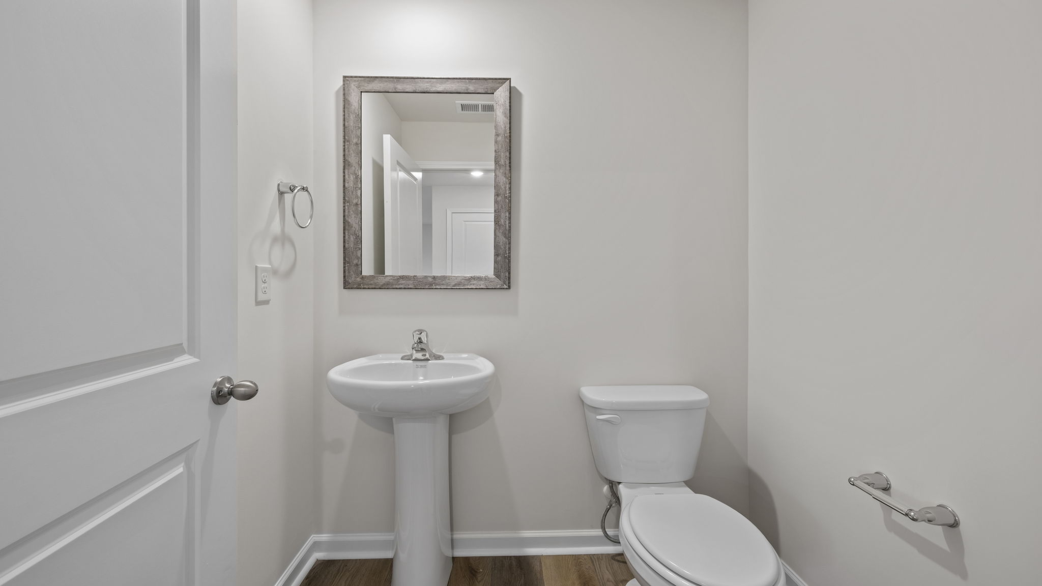 Half bath on the main level.