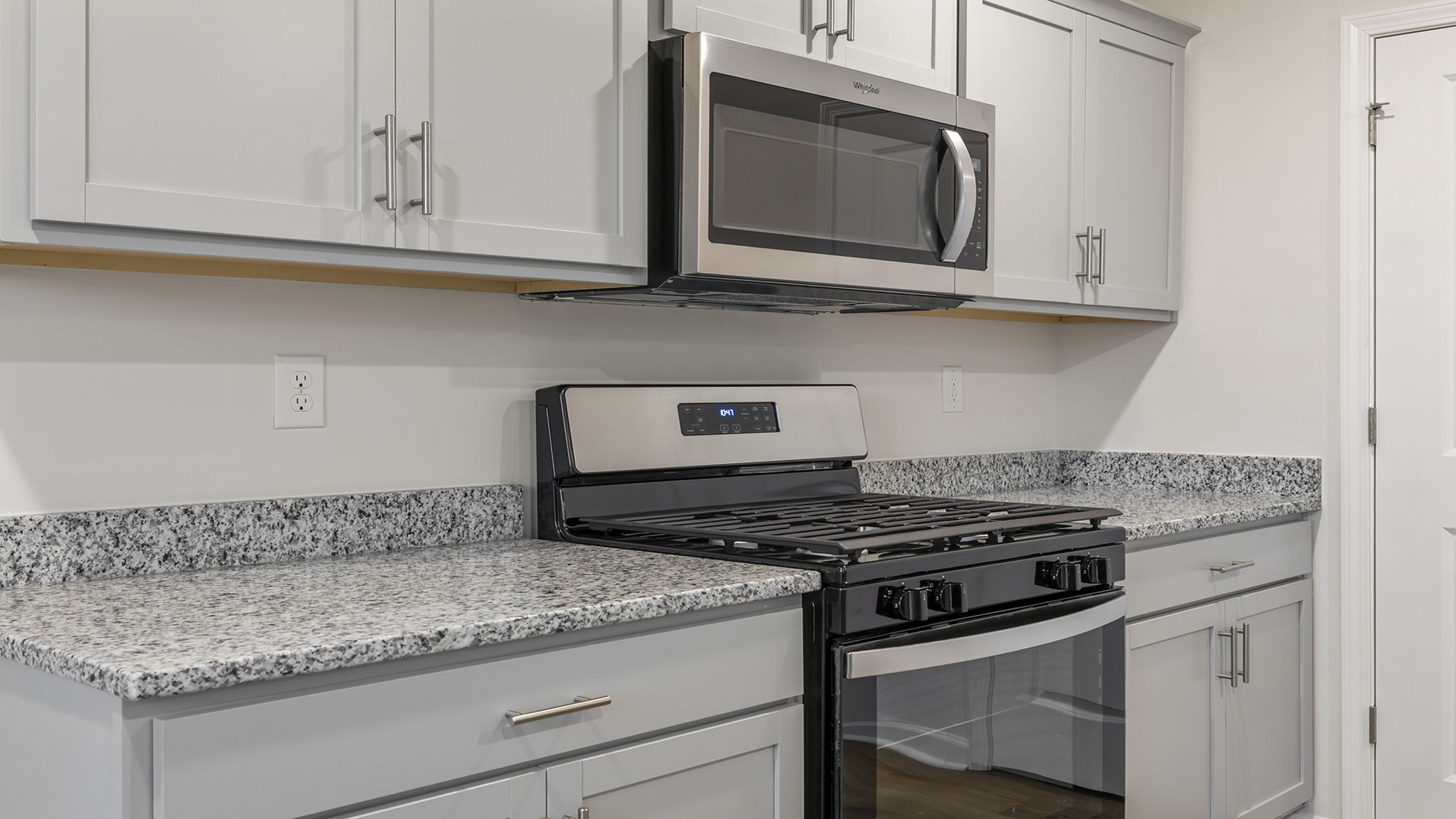 Stainless steel appliances.