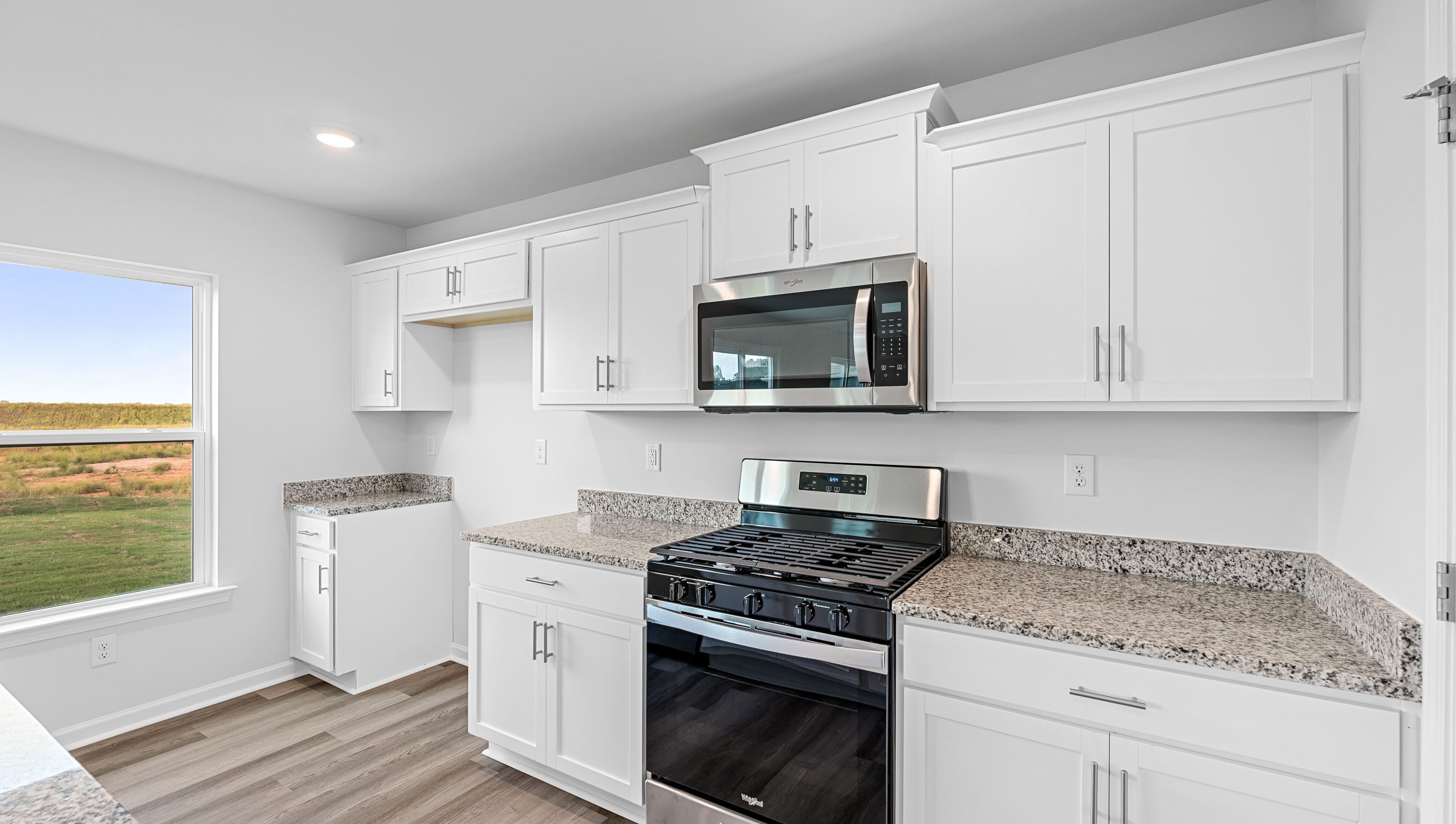 Stainless steel appliances.